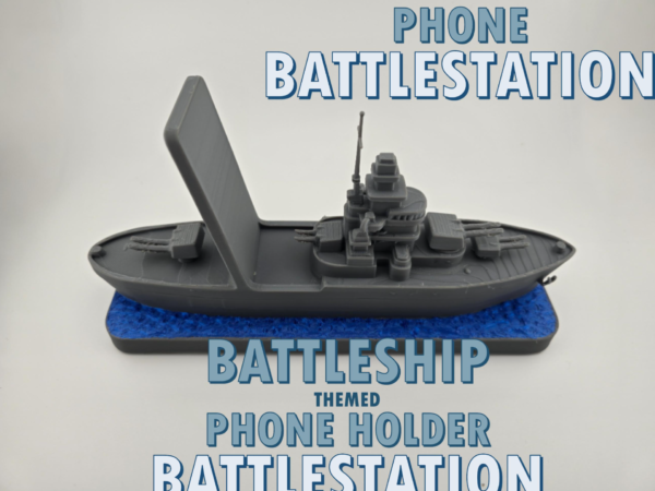 Battleship Phone Dock — "Phone Battlestation" by FoxForge 3D