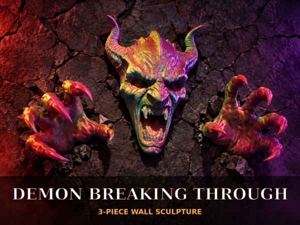 Demon Breaking Through by FoxForge 3D