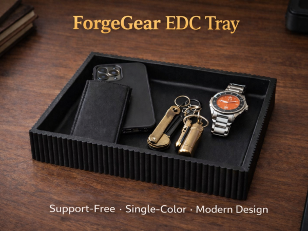 Modern Minimalist EDC Tray by FoxForge 3D