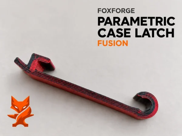 Parametric Hobby Case Latch | Adjustable Snap-On by FoxForge 3D