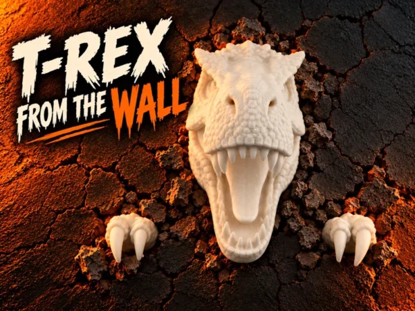 T-Rex from the Wall - Little Arms by FoxForge 3D