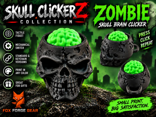 Zombie Skull Clicker | Skull ClickerZ by FoxForge 3D